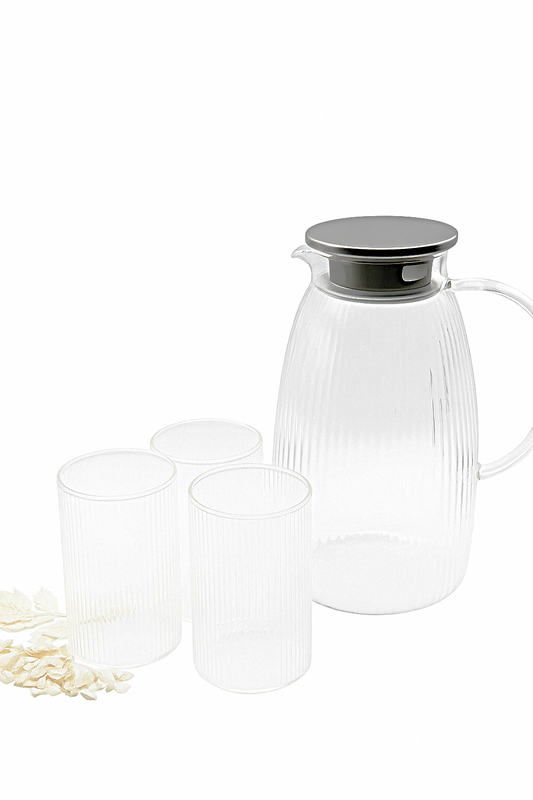 Carafe d'eau et son set de 6 verres
