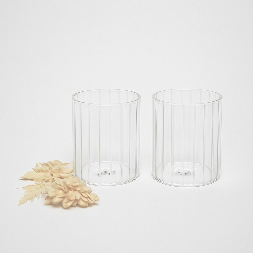 Set de 2 verres court Stripe