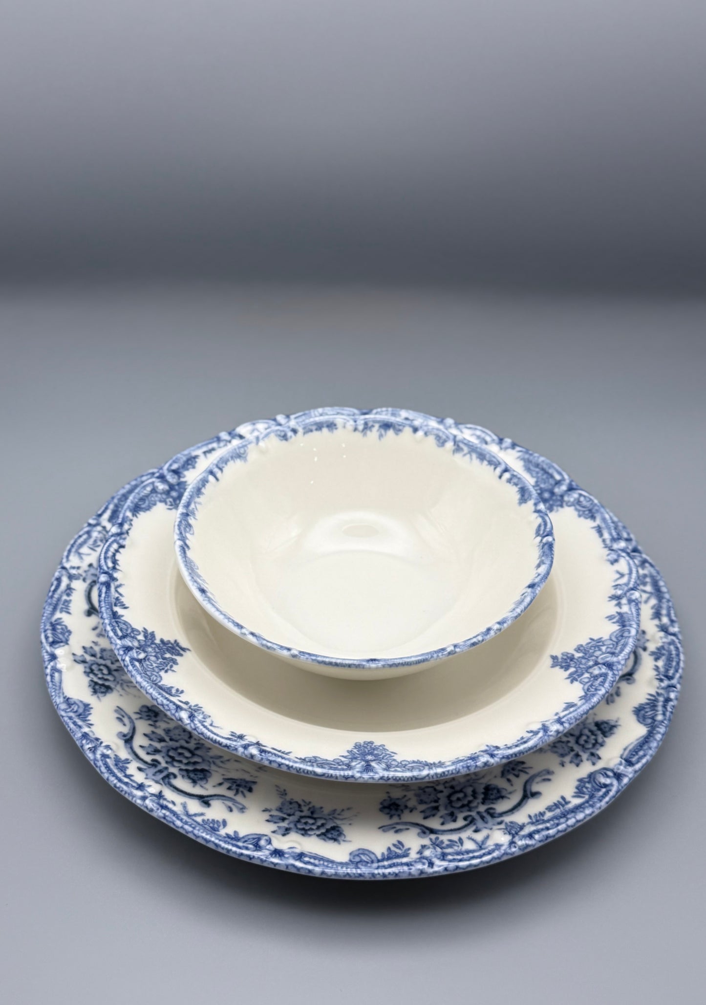 Service Vintage Bleu, 6 pers / 24 pcs