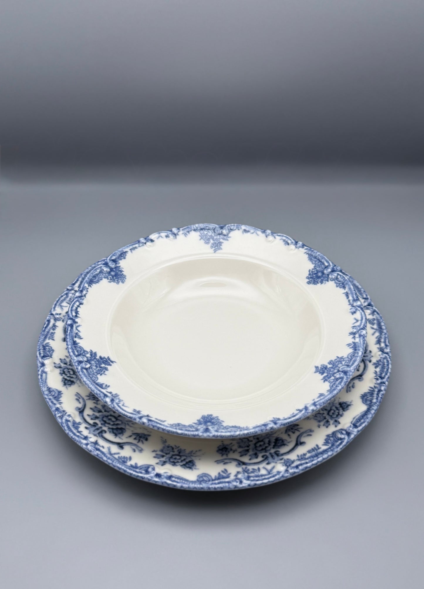 Service Vintage Bleu, 6 pers / 24 pcs